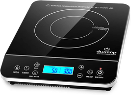 Induction Cooktop Countertop Burner Hot Plate With LCD Sensor Touch Silver NEW - £147.22 GBP