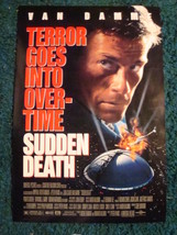 SUDDEN DEATH - MOVIE POSTER WITH JEAN-CLAUDE VAN DAMME - £16.51 GBP
