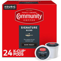 COMMUNITY COFFEE SIGNATURE BLEND KEURIG COFFEE PODS 24 CT - £15.69 GBP