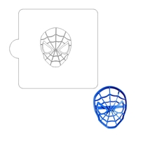 Spiderman Small Size Stencil And Cookie Cutter Set USA Made LSC321S - £4.69 GBP