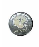 Vintage 70s New Orleans Saints Button Pin NFL Button Logo 3.5&quot; Wide - $10.00