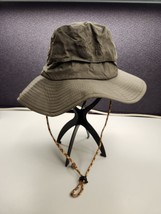 Unisex Green Bucket Hat Fishing Camping Safari Boonie Sun Brim Summer Cap - £6.72 GBP