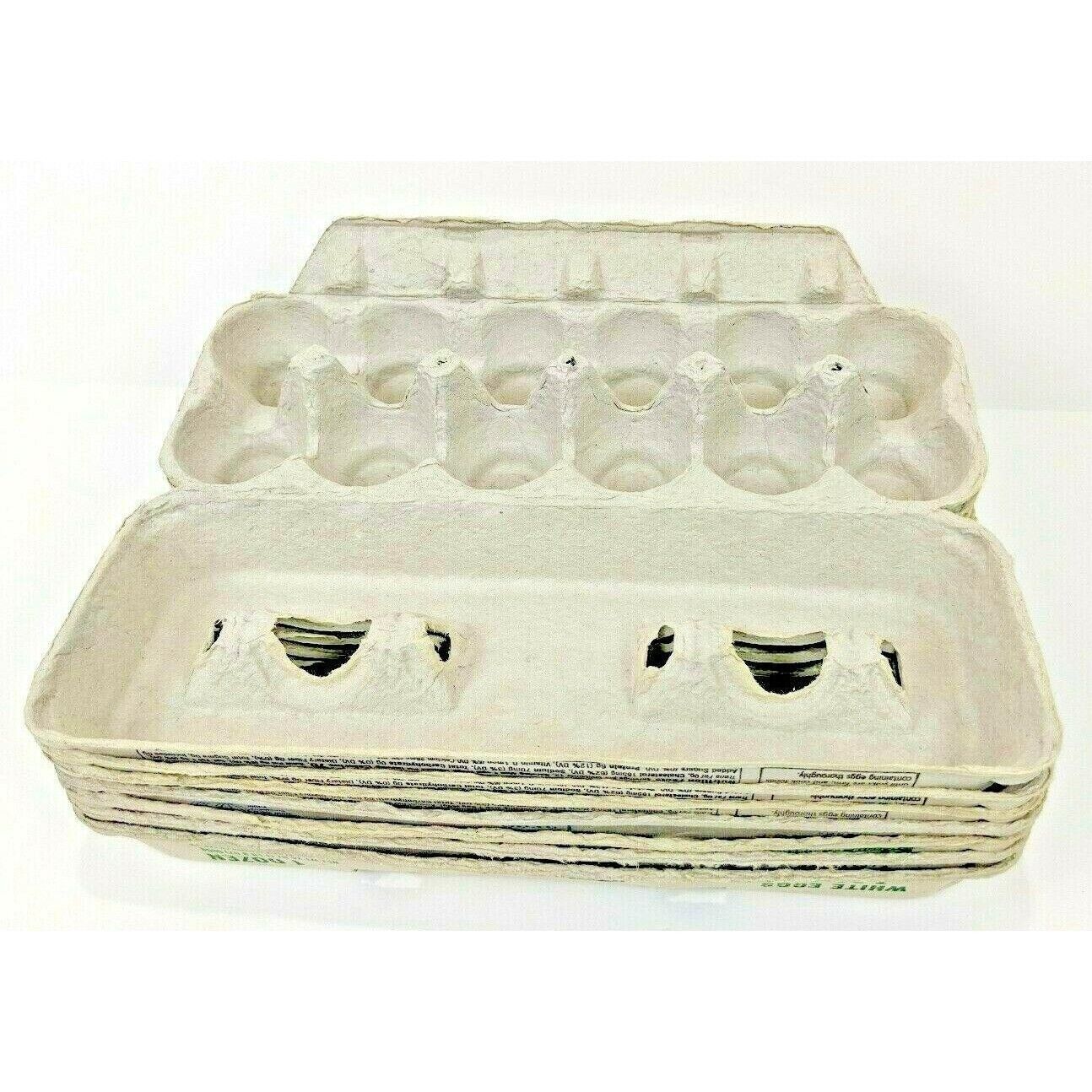 Empty Jumbo Cardboard Egg Cartons 6 Count Art Crafts Organization C43