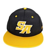Saint Anthony Friars Black Gold Fitted Hat 7 1/4 Gold Pro Shape Under Ar... - $27.42 CAD