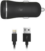 NEW Just Wireless Lightning 5&#39; Cable &amp; USB Car Charger MFi Apple iPhone - £8.50 GBP