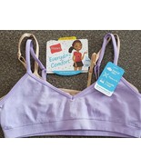 Two (2) Hanes Girls&#39; Adjustable Straps with Modesty Lining MEDIUM 8/10 N... - £8.84 GBP