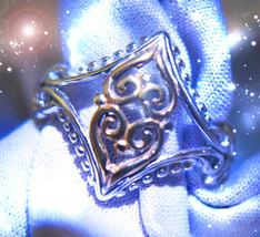 HAUNTED RING SAMADHI FIX MY LIFE NOW GOLDEN ROYAL COLLECTION MAGICK - $277.77