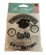 Jolees Boutique Dimensional Stickers Hats Off Graduation Congratulations... - £2.34 GBP
