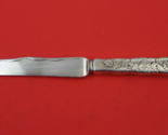 Lap Over Edge Acid Etched by Tiffany &amp; Co Sterling Dessert Knife peony 7... - $385.11