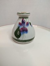 Vintage 2&quot; Bermuda Violets Perfume Bottle Bud Vase Devon England Bathes ... - $13.10