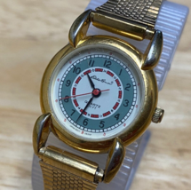 Eddie Bauer Lady 30m Gold Tone Japan Movt Mesh Analog Quartz Watch~New Battery - £19.03 GBP