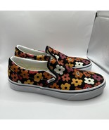 Vans Classic Slip-On Flower Black Print Shoes Men’s Size 9 1/2 -Women’s ... - £40.90 GBP