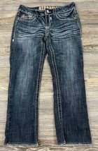 Hydraulic Jeans Lola Crop Capri Low-Rise Stretch Embellished Womens 3/4 Denim - $9.90