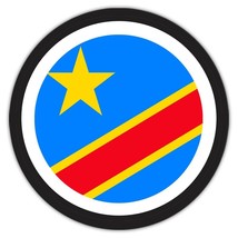 Democratic R. Congo : Gift Coaster Flag Never Power Congolese Expat Country - £3.92 GBP