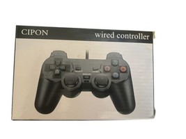 CIPON Wired Controller Compatible with PS2 Console Black Gamepad - £14.31 GBP