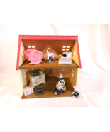 Calico Critters Cozy Cottage Starter Home Red Roofed 2 Story Kids + Crit... - $23.76