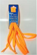 Allary Flat Hot Colors Athletic Laces, 36&quot; ORANGE - 2 PAIRS - £12.74 GBP