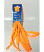 Allary Flat Hot Colors Athletic Laces, 36&quot; ORANGE - 2 PAIRS - £12.68 GBP