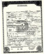 Jack Ruby Death Certificate Reproduction - £5.55 GBP