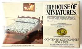 House of Miniatures 1977 Kit #40033 1:12 Chippendale Low Post Bed Circa ... - £18.04 GBP