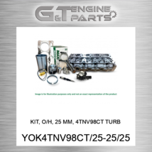 YOK4TNV98CT/25-25/25 Kit, O/H, 25 Mm, 4TNV98CT Turbo Maxiforce (New Aftermarket) - $1,130.09