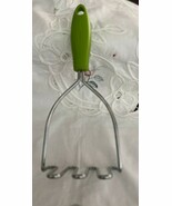 PROfreshional Potato Masher Stainless Green Handle 10&quot; Length - $150.34 MXN