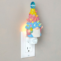 Lighted Easter Retro Gnome Night Light Tabletop Centerpiece Tree Egg Home Decor - £16.06 GBP+