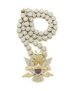 New Iced Diplomats Pendant 8mm/18",20" Cluster Chain Hip Hop Necklace RC3762 - $49.40 - $53.20