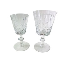 Vintage Edinburgh Cut Glass Crystal Wine and Brandy Glass Set - £44.84 GBP