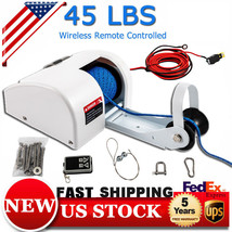 45 Lbs Saltwater Boat Electric Windlass Anchor Winch Marine With Wireles... - $263.14