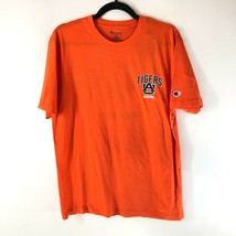 NCAA Auburn University Tigers Mens T Shirt Crew Neck Short Sleeve Orange Size M - £7.78 GBP