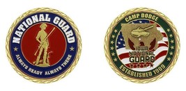 Army Camp Dodge Iowa National Guard Established 1909 1.75" Challenge Coin - £27.53 GBP