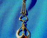 ORIGINAL Antique Art Nouveau Garnet Pearl Pendant Elegant 10K GOLD Medal... - $1,610.25
