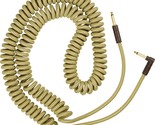 Fender Deluxe Series Coiled Instrument Cable, Straight/Angle, Tweed, 30ft - $83.99