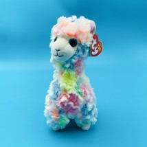 Ty Beanie Baby Lola Rainbow Llama Soft Plush Stuffed Animal Toy 8&quot; 2018 - $8.70 CAD
