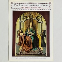 Vtg 1960&#39;s Magazine Illustration Print Art Quinten Massy Virgin Mary and Child - £7.56 GBP