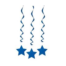 66cm Hanging Star Royal Blue Party Decorations, Pack of 3  - $7.00