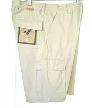 NEW with tags North River Outfitters Shorts Mens 36 inch Cargo Beige Activewear - £17.60 GBP