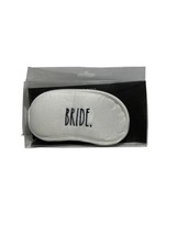 RAE DUNN White Sleep Mask “Bride” 100% Cotton  New - $12.86