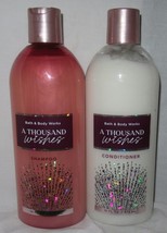 Bath &amp; Body Works A Thousand Wishes Shampoo &amp; Conditioner Set Lot - £38.59 GBP