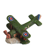 Mini Downed Bi-Plane Aquarium Ornament – WWI Wreck Decor – Fish-Safe Resin - $12.99