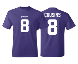 Vikings Style T-Shirt/Jersey Kirk Cousins All Sizes Sz S-3XL - £12.77 GBP+