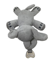 Philips Avent Soothie Snuggle Pacifier Holder Gray Elephant Plush Lovey Toy - £8.21 GBP