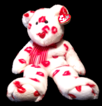 Ty Large 14&quot; Plush Beanie Buddy - Smooch Bear Buddies - £14.43 GBP