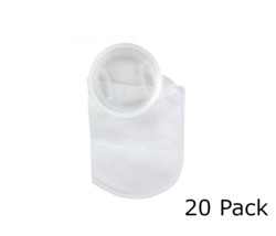 Simplicity 4&quot; x 14&quot; 200 Micron Mesh Filter Sock w/ Plastic Ring (20 Pack) - $140.00