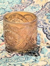 Imperial Marigold Carnival Glass Hobstar Canister Jar 4&quot; Stunning Amber ... - $368.06 MXN