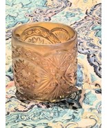 Imperial Marigold Carnival Glass Hobstar Canister Jar 4&quot; Stunning Amber ... - $368.06 MXN