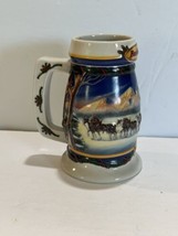 Budweiser 2000  Christmas Stein Beer Mug “Holiday in the Mountains&quot; vintage mint - £15.62 GBP