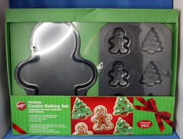 Wilton 2109-0433 Holiday Cookie Baking Set Gingerbread Man Christmas Tree - £11.50 GBP