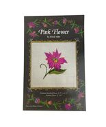 Pink Flower Marnie Ritter Counted Embroidery Stitch Kit 3.75x3.75&quot; 28ct ... - €12,85 EUR